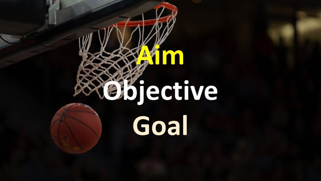 Разница между Aim, Goal и Objective