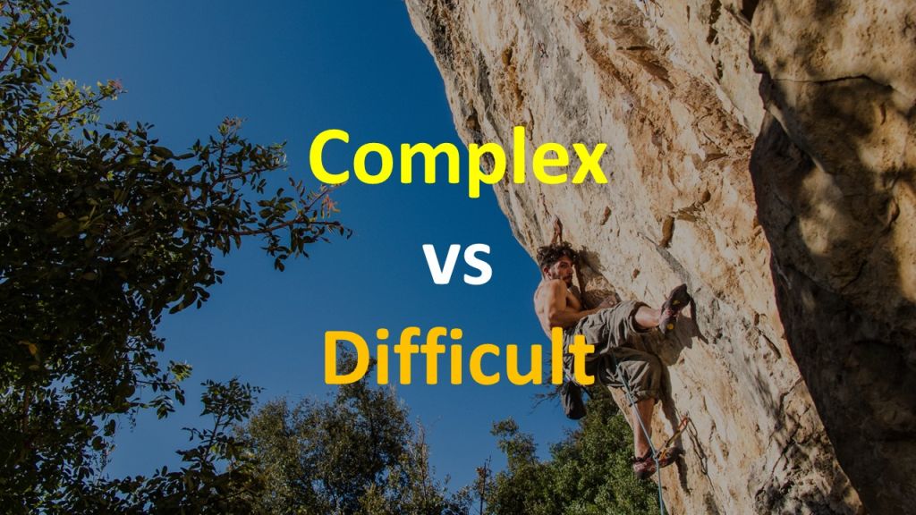 Разница между Complex и Difficult