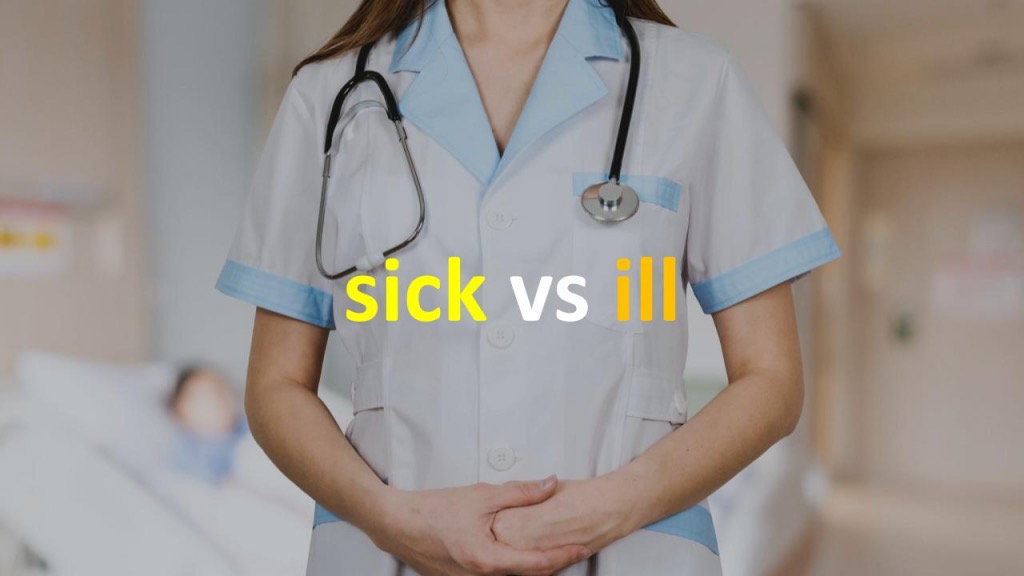 Разница между sick и ill